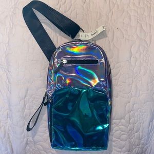 Holographic cross body bag